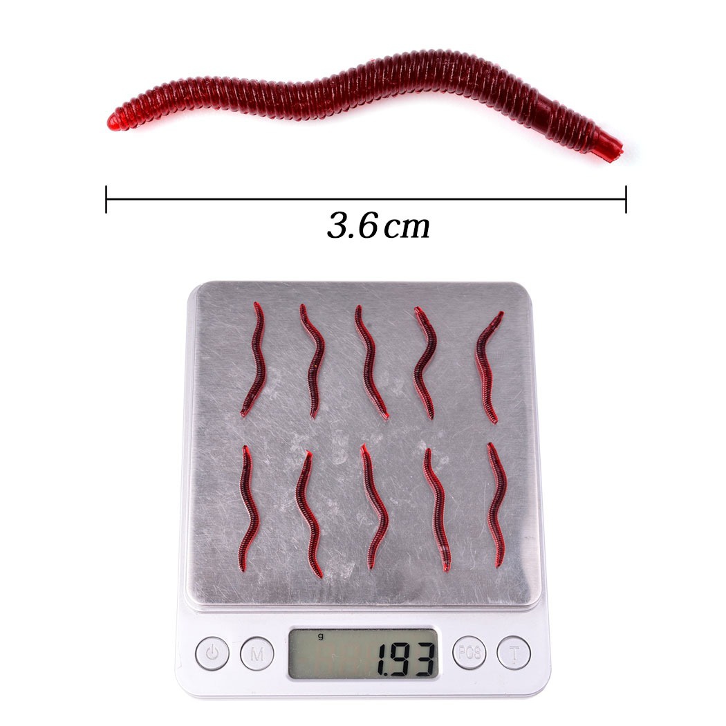 50Pcs Fishing Lures Lifelike F - Aglaonema Red recension och pris